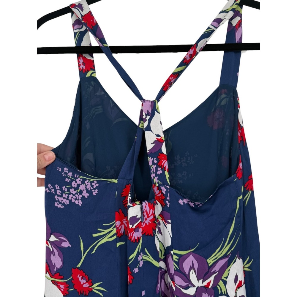 Madewell Women's Cami Maxi Dress Orchid Bouquet Blue Floral Size 6 Resortwear - Picture 9 of 15